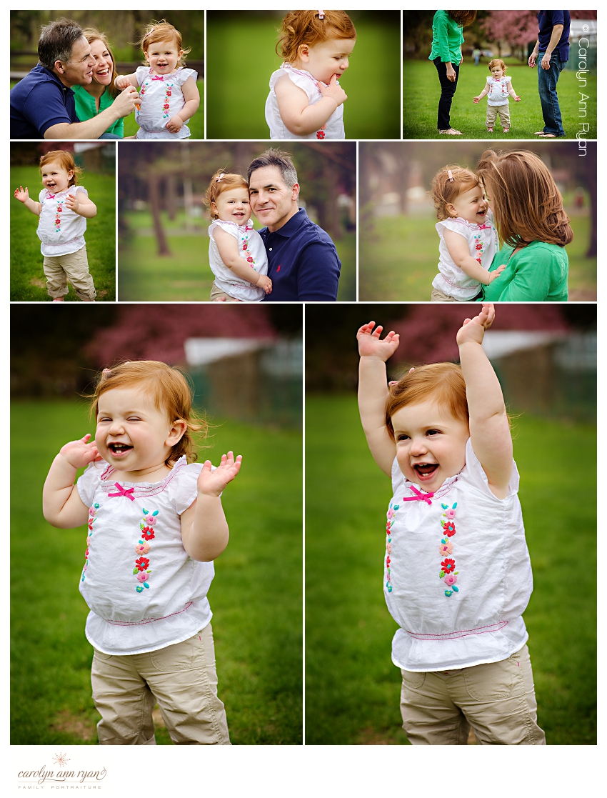 Charlotte NC Family Portraits for first birthday