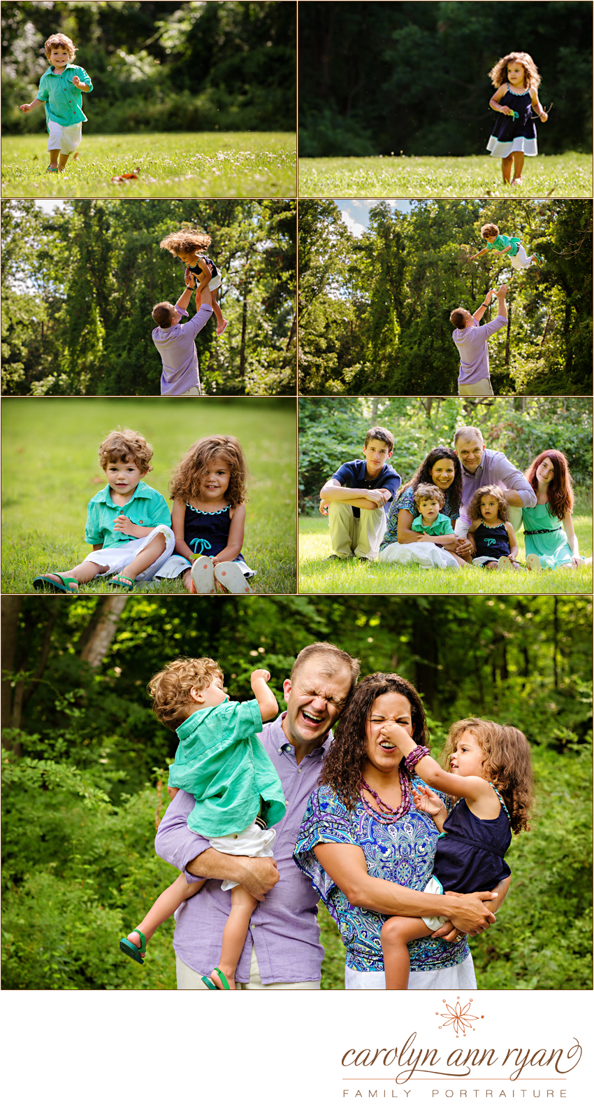 North Carolina Child and Family Photographer photographs a Summer portrait session in Marvin, NC