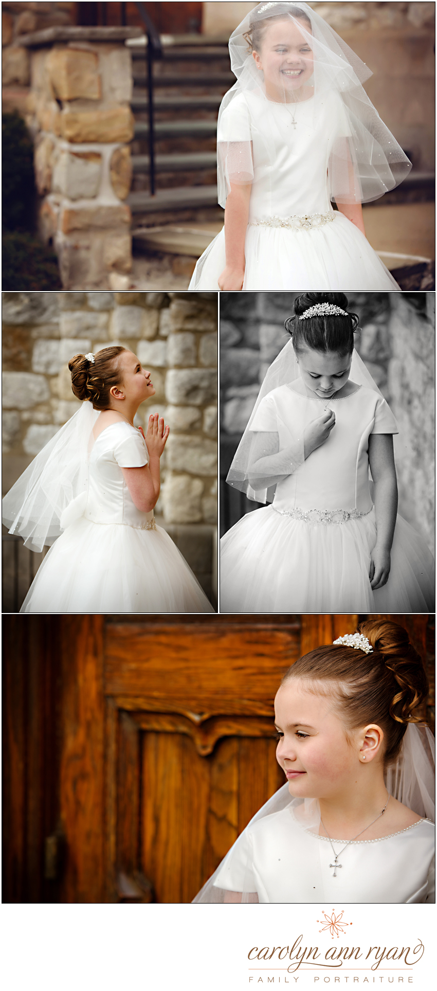 first communion special moments captured by Carolyn Ann Ryan Photography