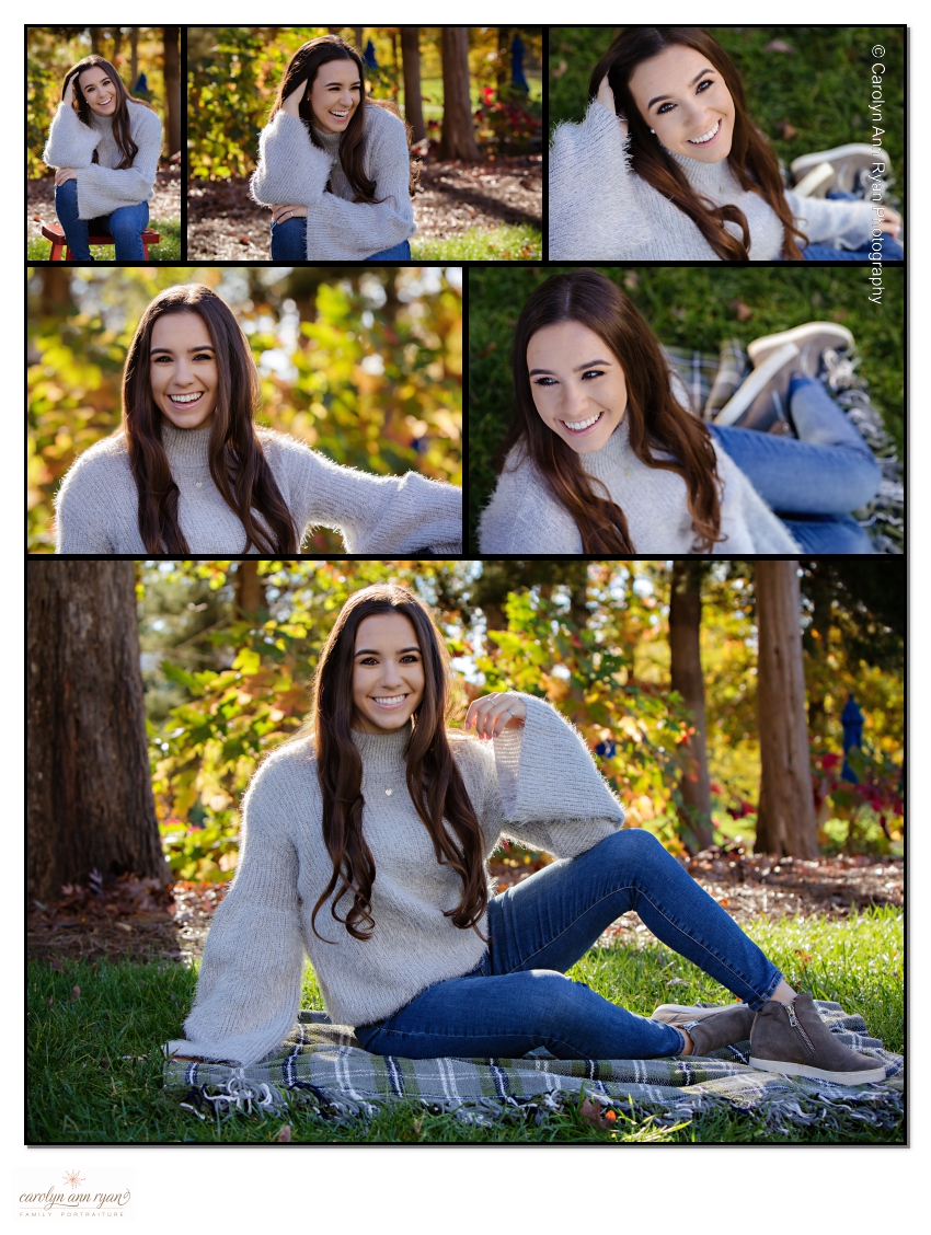 Elegant Autumn Senior Portrait Photography Charlotte